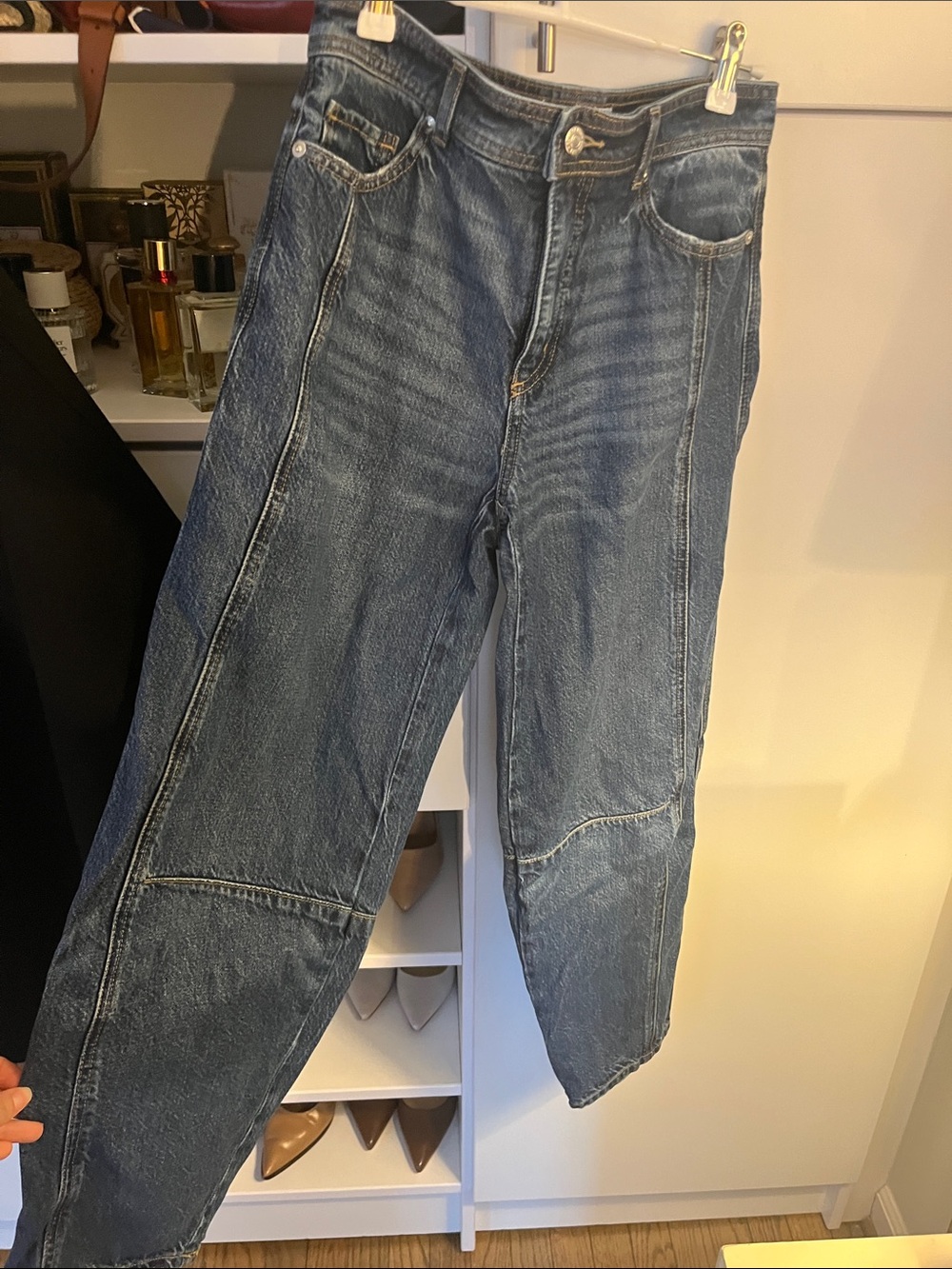LOFT women Relaxed Fit Blue Washed Jeans